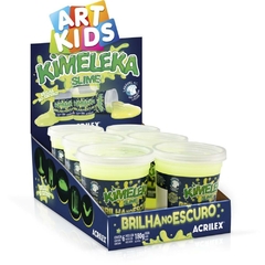 Slime Kimeleka Brilha no Escuro 180g 6un - Acrilex