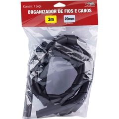 Organizador de Cabos Espiral 20mmx1,5mm 3mt Preto Force Line - comprar online