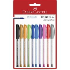 Caneta Esferográfica Colors 1.0mm 10 Cores Faber-Castell - comprar online