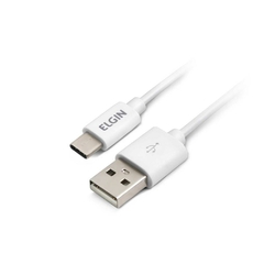 Cabo USB Tipo C 1 metro Branco - Elgin