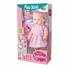 Boneca Sapekinha Faz Xixi 34cm - Milk