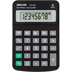 Calculadora de Mesa 8 Dig. Zeta Zt718 Preta - Procalc