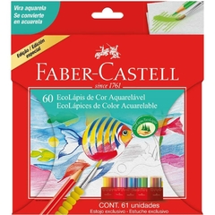 Lápis de Cor Aquarelável Ecolápis 60 Cores - Faber-Castell na internet