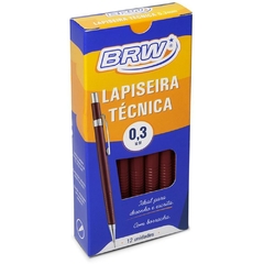 Lapiseira 0,3 mm Técnica Bordô 12un - Brw