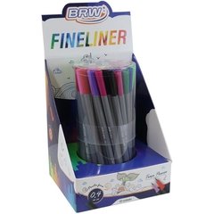 Caneta Ponta Porosa Fineliner 0.4mm 12 Cores Brw