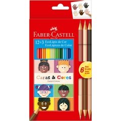 Lápis de Cor Sextavado Caras e Cores 12cores 12 Unid - Faber-Castell