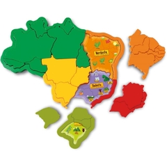 Brinquedo para Montar Mapa do Brasil - Elka