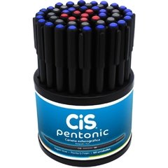 Caneta Esferográfica Cis Pentonic 0,7mm 3 Cores Sor Sertic