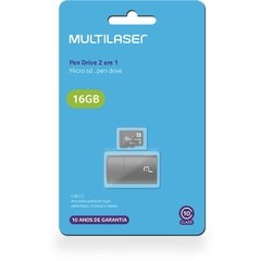 Pen drive USB Kit 2em1 16g Micro Sd/Adapt. - Multilaser - comprar online