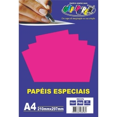 Papel A4 Pink Neon 180g. 20 folhas - Off Paper