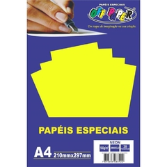 Papel A4 Amarelo Neon Amarelo 180g. 20 folhas - Off Paper