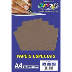 Papel A4 Kraft Natural A4 180g. 50 folhas - Off Paper