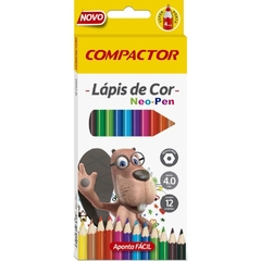 Lápis de Cor Sextavado Neo-Pen 12cores 6un - Compactor