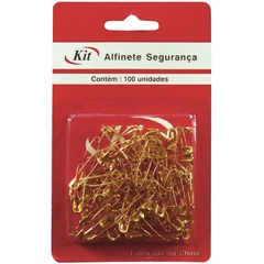 Alfinete Segurança N. 0 Dourado 100unid - Kit