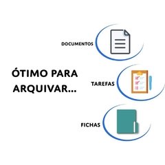 Pasta Sanfonada Plástica A4 12div.Linho Serena Azul - Dello na internet