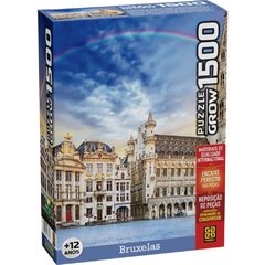 Quebra-cabeça Cartonado Bruxelas 1500 Pcs. - Grow