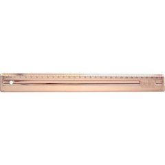 Régua de Poliestireno Metalizada 30cm Rose Gold 24un - Dello