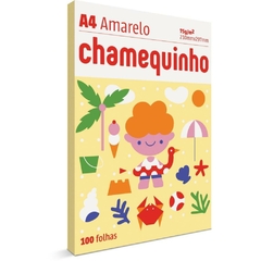 Papel Sulfite A4 Chamequinho 75 g Amarelo 100fls - Chamex