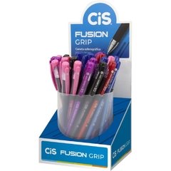 Caneta Esferográfica Cis Fusion 0,7mm Azul 5cores - Sertic