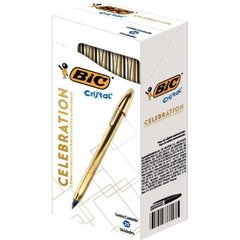 Caneta Esferográfica Cristal Celebration Dourada 25un - Bic