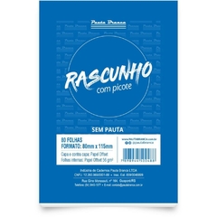 Bloco para Rascunho c/Picote S/Pauta 80x115mm 80fl 10un