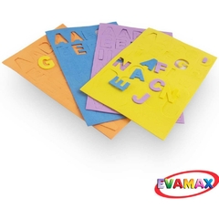 Material Didático EVA Recortado Abc e Vogais 3cm 124 peças