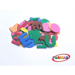 Material Didático EVA Recortado Vogais 60pçs 3 cm - Evamax