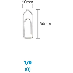 Clipe Galvanizado Aço 1/0 Linha Leve com 770un - Bacchi - comprar online