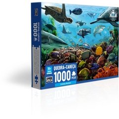 Quebra-Cabeça Cartonado Criaturas Marinhas 1000pçs - Toyster