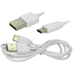 Cabo USB Tipo C 3.1 1,20m Branco - Santana Centro na internet