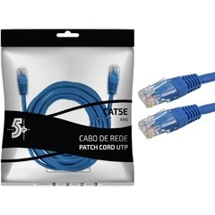 Cabo de Rede Patch Cord Cat5e Utp 10m Azul - Santana Centro - comprar online