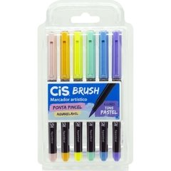 Marcador Artístico Cis Brush 6 Tons Pastel - Sertic