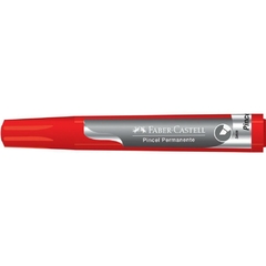 Pincel Marcador Permanente Vermelho 12un - Faber-Castell - comprar online