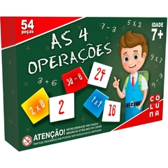 Brinquedo Pedagógico As 4 Operações 54pçs - Coluna