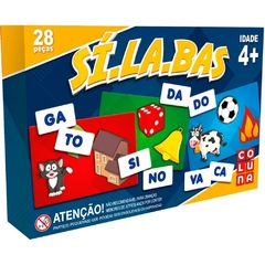 Brinquedo Pedagógico Sílabas 28 Peças - Coluna