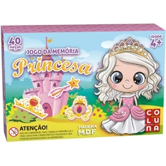 Jogo da Memória Princesas 40 Peças em Madeira - Coluna