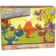 Quebra-Cabeça Madeira Dinossauro 30 Peças - Pais E Filhos - comprar online