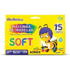 Massa para Modelar Soft 220 g 15 Cores - Acrilex