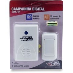 Campainha Digital sem Fio Alcance 100mt 36 Toques - comprar online