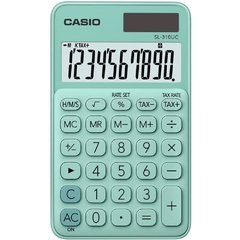 Calculadora de Mesa 10 Dig. Verde Sol/Bat.Fun.H/Tx - Casio