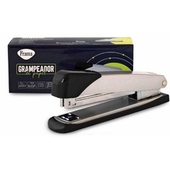 Grampeador Metal p/20 folhas 26/6 15,8 cm Prata- Frama