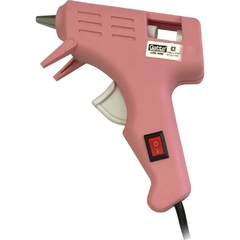 Pistola de Cola Quente Profissional Pequena 10W Bivolt Rosa