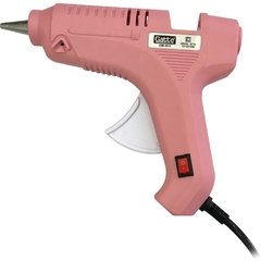 Pistola de Cola Quente 40w Grande Bivolt Rosa - Make+