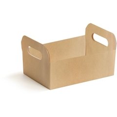 Cesta de Papel Caixote Kraft Tam P 16x10,5x4c - Cromus