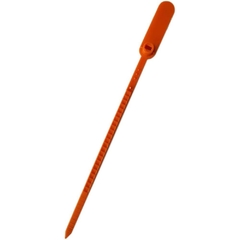 Lacre para malote Escada PP 16 cm Laranja 100un - Tykheplas