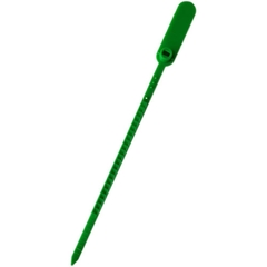 Lacre para malote Escada PP 16 cm Verde 100un - Tykheplas