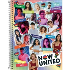 Caderno 10x1 Capa Dura Now United 160fls. 4un - Tilibra