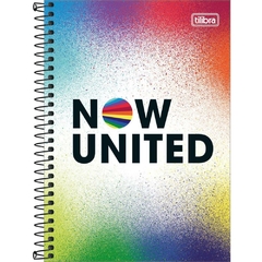 Caderno Espiral 1/4 Capa Dura Now United 80fls. 4un Tilibra