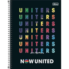 Caderno Espiral 1/4 Capa Dura Now United 80fls. 4un Tilibra - Riscom - Comércio Online