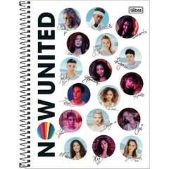 Caderno Espiral 1/4 Capa Dura Now United 80fls. 4un Tilibra na internet